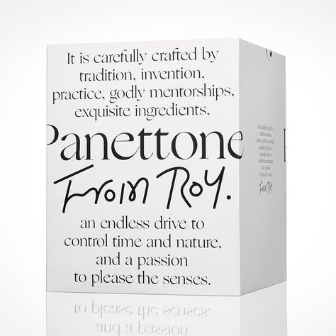 Panettone From Roy 1 Layout Editorial, Beauty Packaging, Creative Packaging, Cosmetic Packaging, Packaging Design Inspiration, Print Packaging, Packaging Box, Packaging Labels, Branding Inspiration