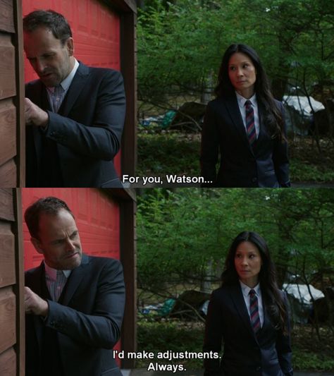 For you Watson... I’d make adjustments. Always. —Elementary Elementary Joanlock, Elementary Show, Hannibal Season 1, Elementary Series, Elementary Tv Show, Cbs Elementary, Sherlock Holmes Elementary, Elementary Tv, Elementary Sherlock