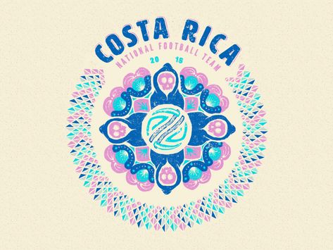 Costa Rica Graphic Design, Costa Rica Design, Soccer Illustration, Sick Designs, Badge Design, Silver Spring, Show And Tell, Costa Rica, Fifa