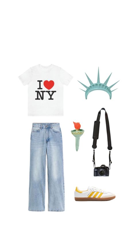 #nyc #nyctouristcostume #nyccostume #halloweencostume #halloween #halloweencostumes #funnycostumes #easycostumes #newyorkcity Tourist Costume, Nyc Tourist, Outfit Costume, Halloween Costume Outfits, Easy Costumes, Funny Costumes, I ❤ Ny, Costume Outfits, Halloween Costumes