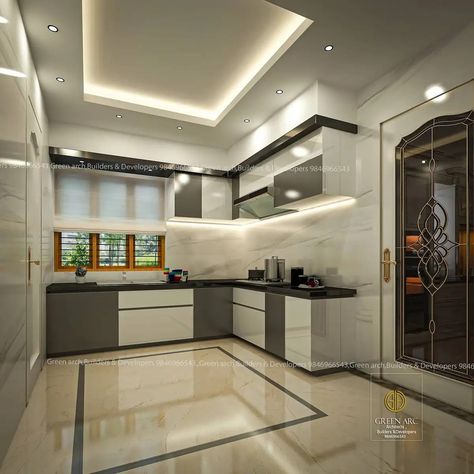 Celling Design Kitchen, Kitchen Trolly, Modern Style Kitchen, Kitchen Ceiling Design, Simple Ceiling, Simple Ceiling Design, House Main Door Design, Kitchen Design Color, Ninja Star