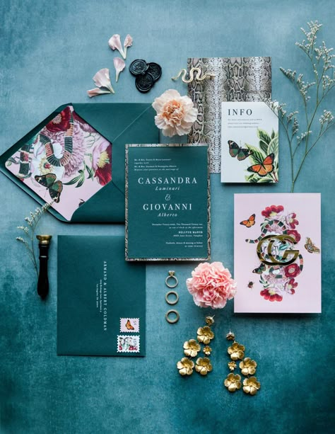 Maximalist by Design: Wedding Ideas Inspired by The Gucci Garden ~ WedLuxe Media Gucci Wedding Theme, Maximalist Wedding Invitations, Maximalist Wedding Decor, Gucci Invitation, Gucci Wedding, Life Is Gucci, Maximalist Wedding, Fashion Communication, Gucci Garden