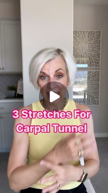 Chair Yoga For Seniors on Instagram: "3 Stretches for Carpal Tunnel.  Listen to your body, be gentle and do your best and forget the rest. 🤛🏻🙏🤚✋" Carpel Tunnel Exercises, Carpal Tunnel Exercises Physical Therapy, Stretches For Carpal Tunnel, Yoga For Carpal Tunnel, Hand Exercises For Carpal Tunnel, How To Help Carpal Tunnel, Carpal Tunnel Exercises, Median Nerve, Running Techniques