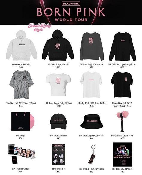 Black Pink Merch, Blackpink Items, Blackpink Merch, Victoria Fashion, Pink Kpop, Pink Photo, Photo Box, Kpop Merch, T Shirt Photo