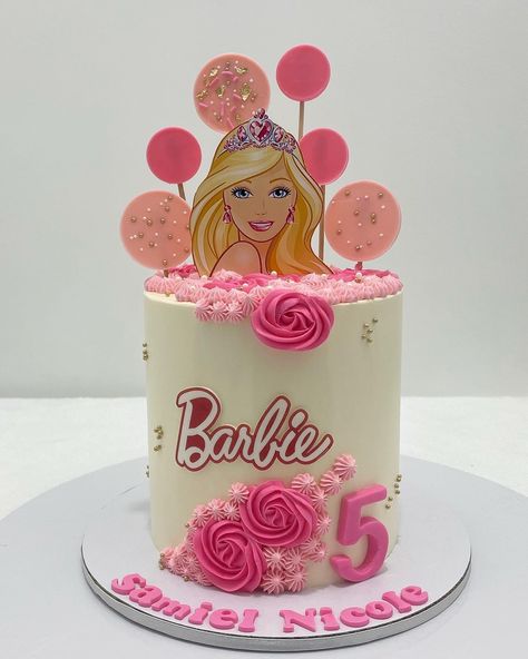 Fresh Fruit Cake, 3 Birthday, 4 Birthday, Barbie Cake, Barbie Birthday, Fruit Cake, 4th Birthday, 3rd Birthday, Fresh Fruit