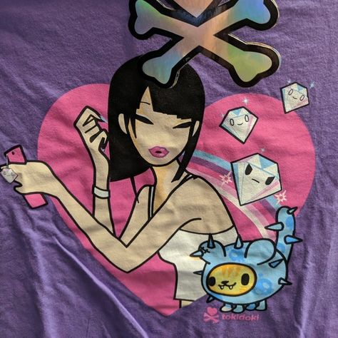 2006 Tokidoki T-shirt Women's size XL Tokidoki Icon, Tokidoki Clothes, Tokidoki Shirt, Tokidoki Characters, Toki Doki, Dream Outfits, Fashion Icons, Hot Outfits, Style Icons