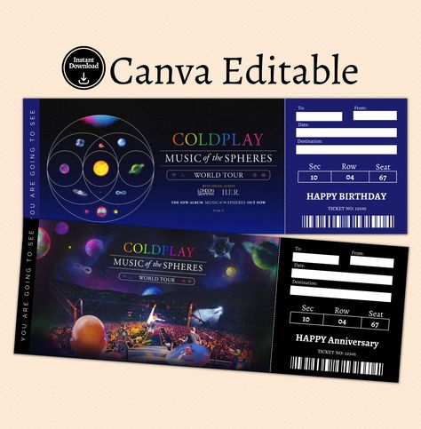 Coldplay Music Of The Spheres Tour 2023 Buy A Surprise Ticket Gift Tee Check more at https://customizationtrend.com/coldplay-music-of-the-spheres-tour-2023-buy-a-surprise-ticket-gift-tee-8492/ Coldplay Tickets Concerts, Music Of The Spheres Coldplay, Coldplay Concert Tickets, Coldplay World Tour, Coldplay Tickets, Coldplay Shirts, Coldplay Music Of The Spheres, Coldplay Poster, Coldplay Tour