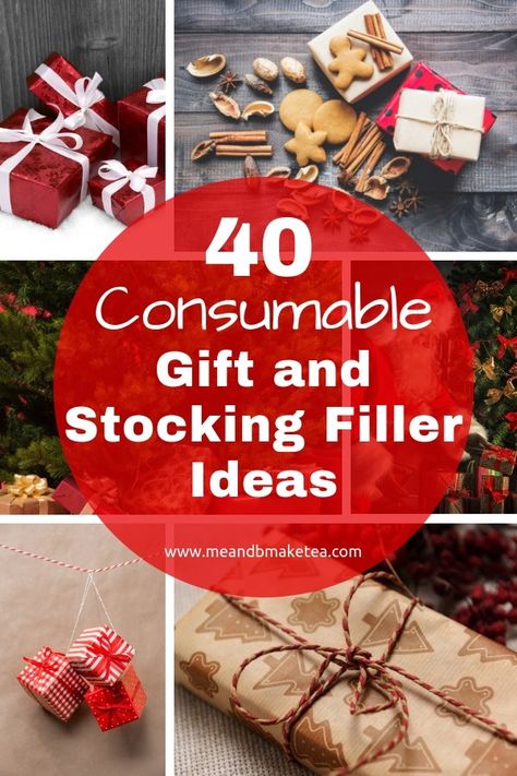 40 Consumable Gift and Stocking Filler Ideas - perfect for a Zero Waste Christmas!    #christmas #zerowaste #gift #gifts #giftideas #presents #christmasgifts Diy Consumable Christmas Gifts, Consumable Gifts For Kids, Consumable Christmas Gifts, Homemade Stocking Fillers, Consumable Gift Ideas, Consumable Gifts, Stocking Filler Ideas, Zero Waste Christmas, Filler Ideas