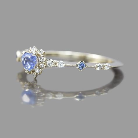 Fancy Engagement Ring, Blue Wedding Rings Sapphire, Simple Engagement Rings Silver, Simple Promise Rings, Cheap Promise Rings, Cute Promise Rings, Elegant Rings, Pretty Engagement Rings, Silver Pearl Ring