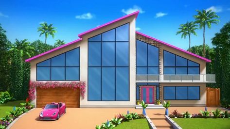 Malibu House, Adventure Mom, Barbie Disney, Barbie Theme Party, Barbie Dreamhouse, House Cartoon, Barbie Room, Barbie Core, Cartoon House