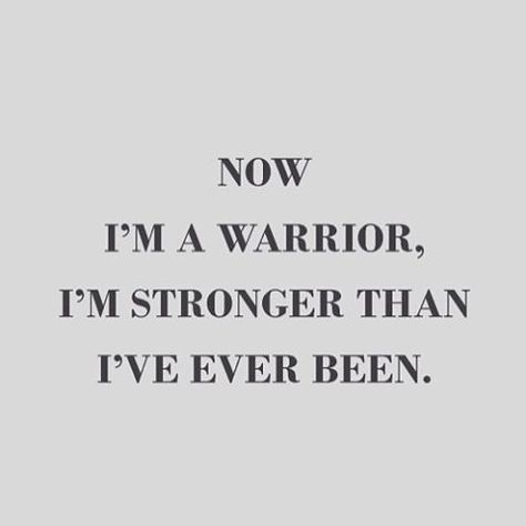 Now I'm a #warrior I'm #stronger than I've ever been #spooniesunite #spooniesupport #weareinthistogether #loveandgentlehugs #fibromyalgiasocialgroupuk #instafollow I’m Stronger Now Quotes, Warrior Aesthetic Quotes, Super Strength Aesthetic, Demi Lovato Lyrics, Demi Lovato Quotes, Citation Force, Survivor Tattoo, Tattoo Quotes About Strength, Now Quotes