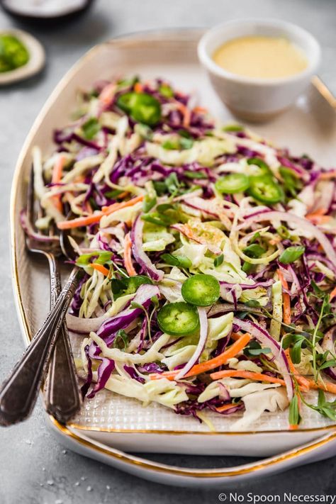 Slaw For Pulled Pork, Apple Jalapeno, Coleslaw Sauce, Jalapeno Slaw, Dinners Summer, Keto Cole Slaw, Spicy Coleslaw, Honey Lime Vinaigrette, Spicy Broccoli