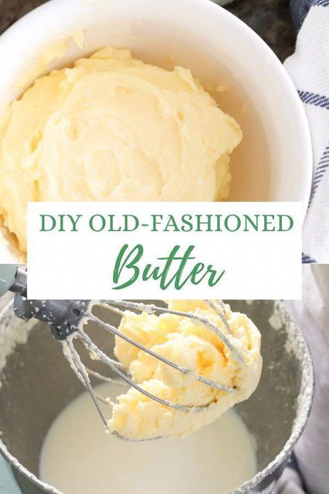 Types Of Butter, Creamy Cocktails, Make Butter, Making Butter, Sweet Butter, Best Butter, Elegant Desserts, Homemade Yogurt, Homemade Butter