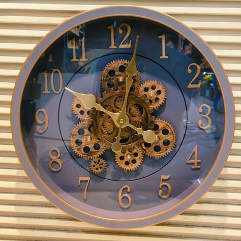 Mechanical⚙️ Wall Clock . . . . #pavangiftnovelties #newworld #wallclock #interiordesign #homedecor #officedecor #hyderabad Mechanical Wall Clock, Hyderabad, New World, Office Decor, Wall Clock, Clock, Interior Design, Wall, Quick Saves