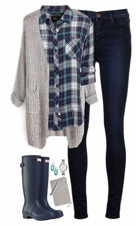 Comfy Outfits Winter, Womens Winter Fashion Outfits, Mode Tips, Urban Chic, Winter Outfits Women, Polyvore Outfits, Fall Winter Outfits, Hunter Boots, Outfits Casuales