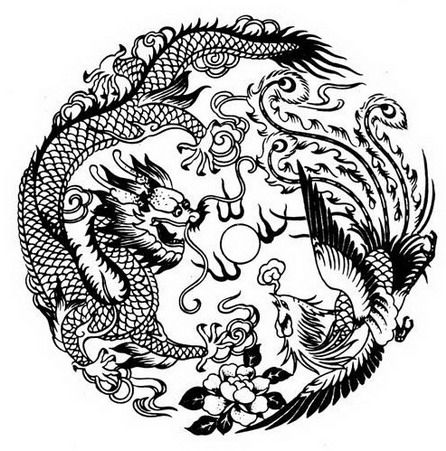 Dragon and Phoenix Phoenix Chinese, Phoenix Drawing, Phoenix Dragon, Phönix Tattoo, Chinese Dragon Tattoos, Kunst Tattoos, Phoenix Tattoo Design, Dragon Phoenix, Phoenix Tattoo