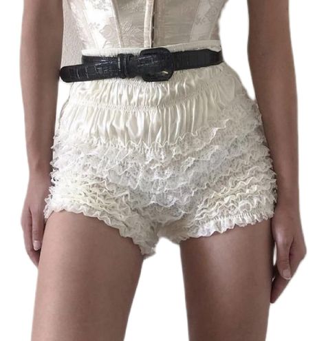 Womens Lace Shorts, Ruffle Bloomers, Floral Lace Shorts, Lace Trim Shorts, Bloomers Shorts, Lace Layers, Elastic Waist Shorts, Mini Shorts, Type Of Pants