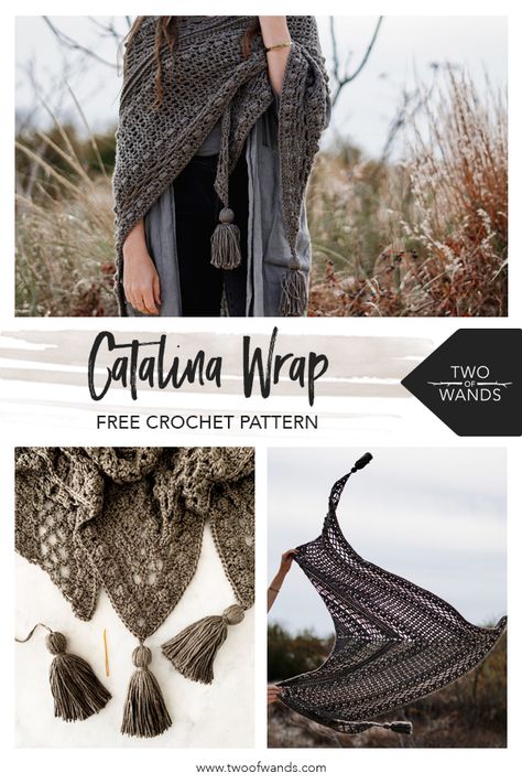 Free crochet pattern - Catalina Wrap pattern by Two of Wands. This triangle scarf is lacey, flowy and drapey! Triangle En Crochet, Two Of Wands, Crochet Triangle Scarf, Crochet Shawl Pattern, Crochet Wrap Pattern, Confection Au Crochet, Crocheting Ideas, Crochet Shawl Pattern Free, Crochet Abbreviations