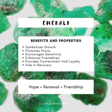 A Guide To Healing Crystals: 10 Most Effective Healing Stones Emerald Stone Benefits, What Is Healing, Desert Rose Crystal, Manifest Health, Crystal Power, Crystal Guide, Crystals Healing Properties, Spiritual Crystals, Types Of Crystals