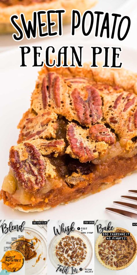 Sweet Potato Pecan Topping, Sweet Potato And Pecan Pie, Pecan Sweet Potato Pie, Sweet Potato Pecan Pie Recipe, Potato And Sweet Potato Recipes, Sweet Potatoes With Pecan Topping, Sweet Potato Pastry Cream, Pecan Pie Sweet Potato, Sweet Potato Pie With Pecan Topping