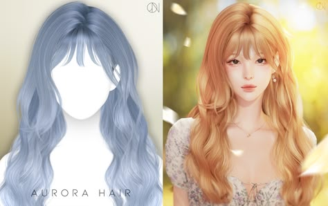 Sims 4 Cc Hair Female Realistic, Wavy Hair Sims 4 Cc, Ts4 Cc Free, Ts4 Female Hair, S4cc Hair, Sims 4 Cc Patreon, Cc Patreon, Mod Hair, Cc Sims4