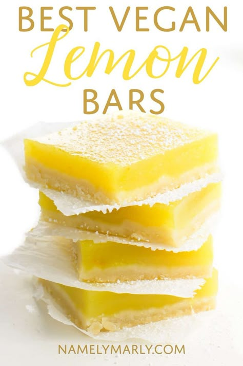 Vegan Lemon Bars, Vegan Lemon Curd, Healthy Vegan Dessert, Curd Filling, Lemon Bars Recipe, Lemon Curd Filling, Shortbread Crust, Desserts Vegan, Mug Cakes