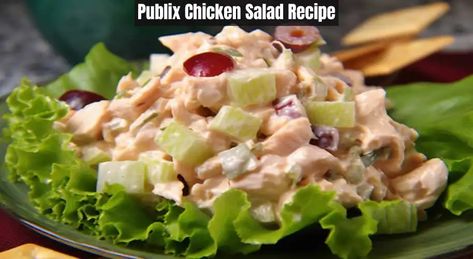 Publix Chicken Salad Recipe Publix Chicken Salad Recipe, Delicious Chicken Salad, Chicken Salad Recipe Easy, Kitchen Guide, Toasted Almonds, Easy Salad Recipes, Chicken Salad Recipes, Dried Cranberries, Chicken Salad