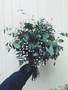 Foliage Bouquet, Greenery Wedding Bouquet, Green Wedding Bouquet, Jam Jars, Winter Wedding Flowers, 2022 Wedding, Future Wedding Plans, Salou, Dried Flower Bouquet