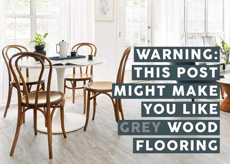 Grey Floors, Grey Wooden Floor, Colours That Go With Grey, Wood Vinyl Flooring, Grey Vinyl Flooring, Floor Paint Colors, Emily Henderson Design, Grey Wood Floors, Creative Flooring