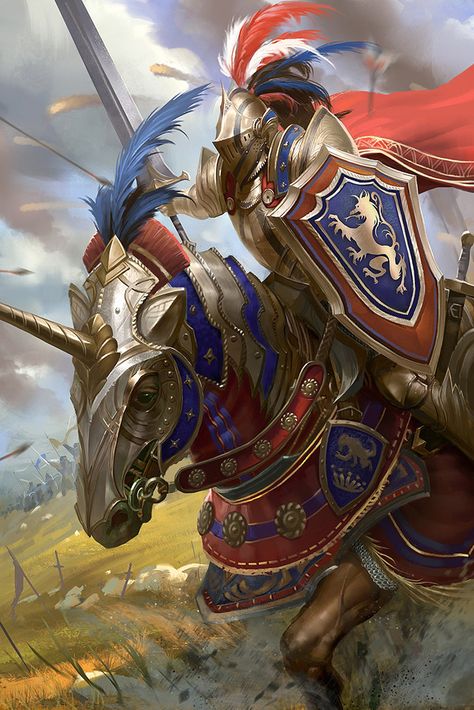 ArtStation - Royal knight, Ye Fan Illustration Fantasy, Heroic Fantasy, Red Pencil, Knight Art, Knight Armor, Fantasy Armor, Warhammer Fantasy, Armor Concept, Fantasy Warrior