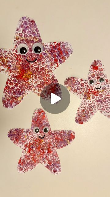 Mel  |  Early Childhood Educator on Instagram: "Bubble Wrap Starfish 🤩  Follow @artsandcrafts4kids for more ideas! 🌟 . . . #sensoryactivities #artsandcrafts #diyartsandcrafts #activitiesforkids #kidsactivities #earlychildhoodeducation #playlearningideas #starfish" Starfish Craft For Toddlers, Ocean Animal Crafts For Toddlers, Starfish Craft Preschool, Under The Sea Crafts For Toddlers, Bubble Wrap Crafts, Bubble Wrap Art, Starfish Craft, Early Childhood Educator, Under The Sea Crafts