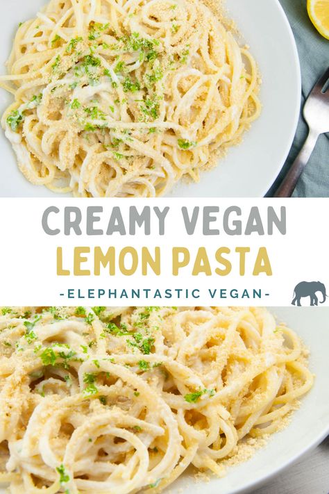 Dairy Free Pasta Sauce, Vegan Lemon Pasta, Lemon Cream Sauce Pasta, Fettucini Alfredo Recipe, Lemon Pasta Recipe, Pasta With Lemon Sauce, Lemon Shrimp Pasta, Lemon Pasta Recipes, Garlic Butter Pasta