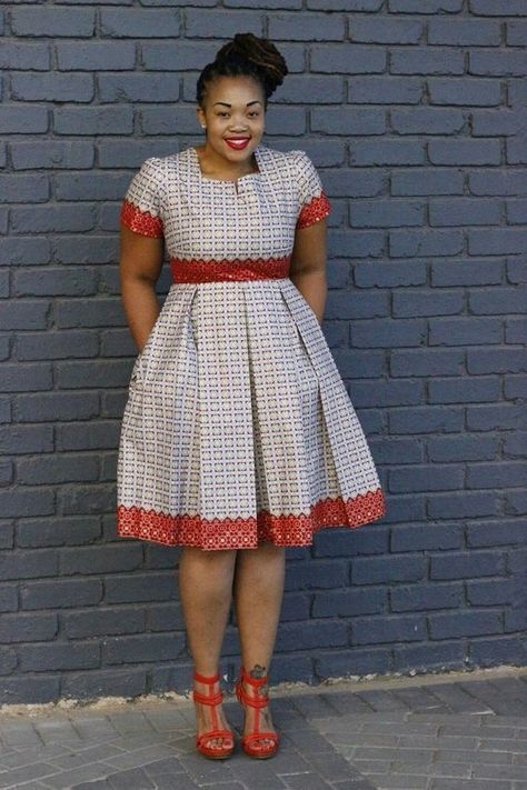 Ankara Plus Size, South African Traditional Dresses, African Attire Dresses, Shweshwe Dresses, Pleated Dresses, Short African Dresses, African Dresses Modern, Africa Dress, African Wear Dresses