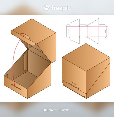 Paper bag packaging die cut template 3d ... | Premium Vector #Freepik #vector #food #paper #line #box Die Cut Box Packaging, Paper Bag Packaging, Packaging Die Cut, Food Paper, الفن الرقمي, Packaging Template Design, Small Business Packaging Ideas, Packaging Template, 3d Vector