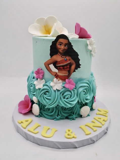 Mohana Cake, Moana Cake Design, Moana Theme Cake, Moana Birthday Party Cake, Moana Party Decorations, Princess Theme Cake, Moana Birthday Cake, Moana Birthday Party Theme, Moana Theme Birthday