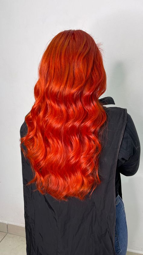 Fire Ginger Hair, Alt Hair, Black To Blonde Hair, Dark Red Hair Color, Shades Of Red Hair, Hair Color Orange, Blonde Bob Wig, Red Hair Inspo, Hair Color Crazy