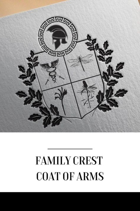 When creating a family crest logo design, it's important to first research the elements of the original crest. This might include the colors, symbols, and imagery used, as well as the layout and composition of the crest. Once you have a good understanding of the original crest, you can begin to explore different ways to adapt it for a modern logo design. Crest Logo Design, Family Crest Symbols, Middle Ages Art, Crest Tattoo, Chest Piece Tattoos, Crest Logo, Classy Tattoos, Chest Piece, Modern Logo Design