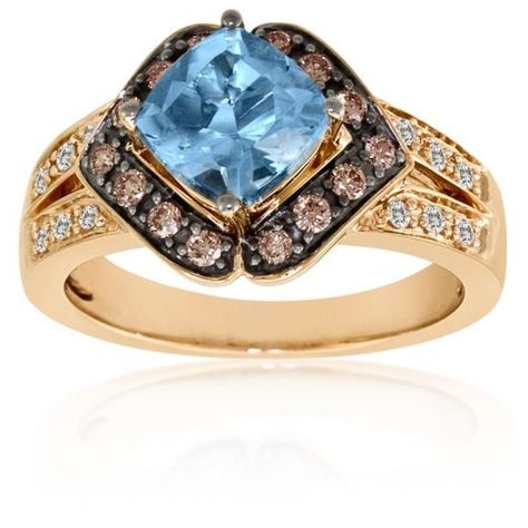 Le Vian Aquamarine Sea Blue Aquamarine Chocolate Diamonds And Vanilla... (56.705 RUB) ❤ liked on Polyvore featuring jewelry, rings, aquamarine, yellow gold aquamarine ring, brown diamond rings, blue gold ring, 14k ring and aquamarine rings Rings Aquamarine, Aquamarine Gold Ring, Levian Rings, Blue Diamond Jewelry, Brown Diamond Ring, Levian Jewelry, Chocolate Diamonds, Le Vian, Aquamarine Jewelry