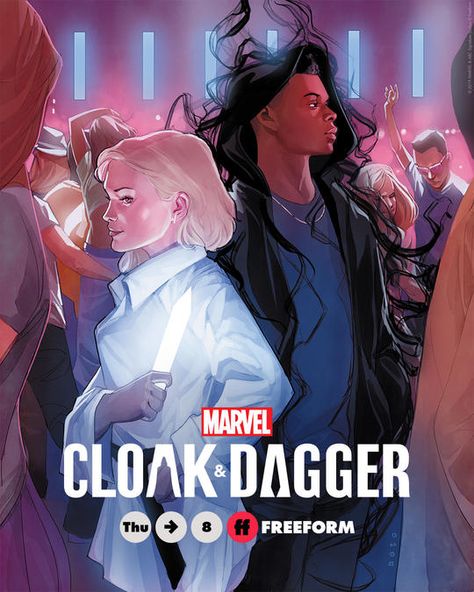 Cloak And Dagger Art, Tyrone Johnson, Marvel Female Characters, Marvel's Runaways, Runaways Marvel, Phil Noto, Infinity Saga, Cloak And Dagger, Marvel Tv