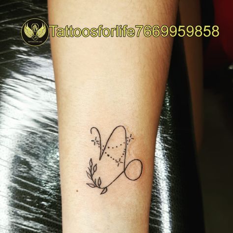 capricorn tattoo, wrist tattoo Capricorn And Leo Tattoo Combined, Capricorn Star Tattoo, Capricorn Tattoo Designs, Capricorn Sign Tattoo, Side Wrist Tattoos, Jeans Drawing, Capricorn Tattoo, Tattoo Wrist, Leo Tattoos