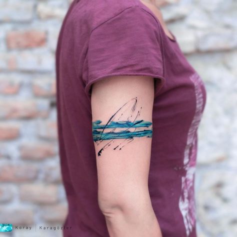 Favorite Color Blue, What Is Your Favorite Color, Colour Tattoo For Women, Empowering Tattoos, Brush Watercolor, African Tattoo, Abstract Tattoo Designs, Minimal Tattoo Design, Drawing Styles