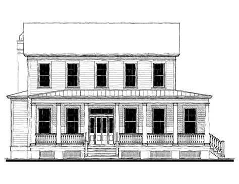 The East Beach Collection Vol. 1 Book Collection from Allison Ramsey Architects Charleston Style House Plans, Southern Colonial House Plans, Southern Colonial, Southern Style House Plans, Porch Plans, Colonial House Plans, Allison Ramsey, Farm Plans, Southern House Plans