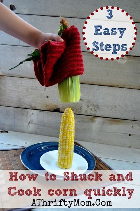 Shucking Corn, Cook Corn, Corn Silk, How To Cook Corn, Homemade Butter, Corn On The Cob, Stuffed Banana Peppers, Corn Recipes, Corn On Cob