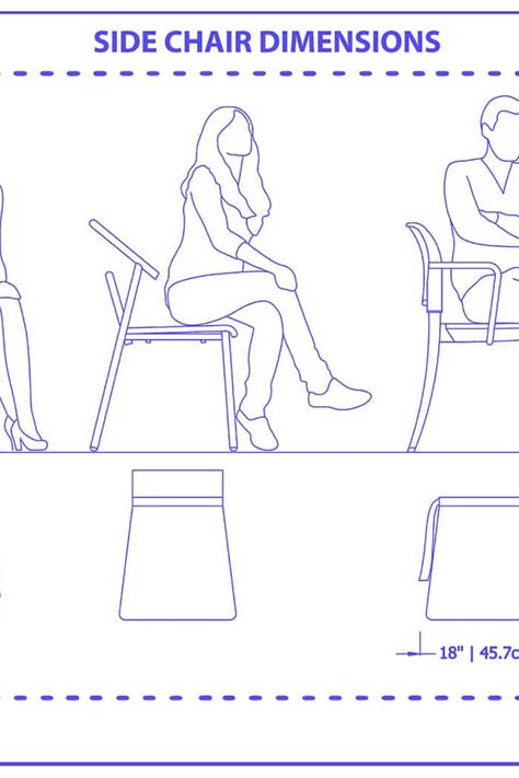 Whether you're looking to furnish a dining room or add extra seating to a living area, the dimensions of your side chairs are a critical factor to consider. This article examines the standard sizes and guidelines for side chairs, providing the information you need to select chairs that are as comfortable as they are stylish. Shower Plumbing, Tall Chairs, Colour Architecture, Kitchen Cabinets And Countertops, Industrial Chair, Interior Decorating Styles, Formal Dining Tables, Chair Dimensions, Custom Graphics