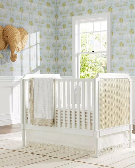 Precious Nursery Design  – serena & lily Lily Nursery, Historical Wallpaper, Beige Color Palette, Improve Indoor Air Quality, Adjustable Mattress, Serena And Lily, Animal Head, Convertible Crib, Crib Mattress