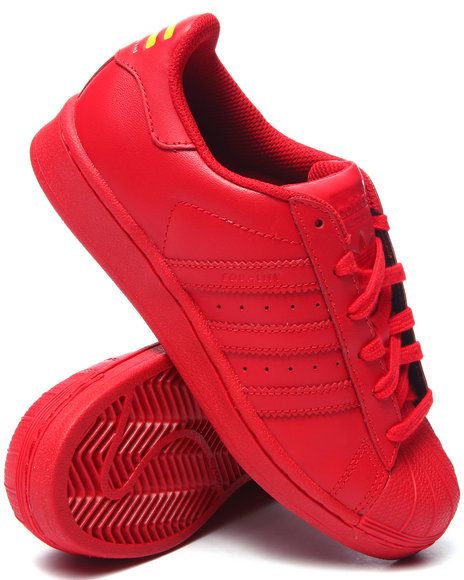 Pharrell x Adidas Superstar Supercolor! Adidas Superstar Supercolor, Red Adidas Shoes, Adidas Kids Shoes, Adidas Shoes Superstar, Perfect Sneakers, Red Sneakers, Red Adidas, Shoes Sneakers Adidas, Adidas Superstar Sneaker