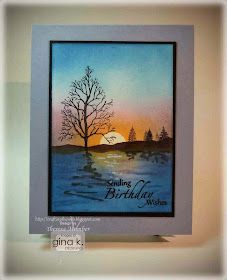 Crafting The Web: Tranquil Birthday Scene Card Tutorial and Video Silhouette Cards, Card Making Videos, Nature Card, Tree Cards, Card Making Tutorials, Card Tutorial, Card Making Techniques, Card Tutorials, Kirigami