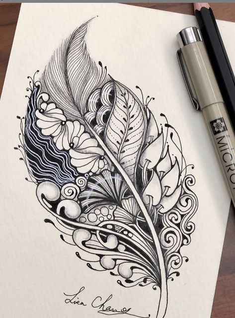 Modele Zentangle, الفن الرقمي, Pink Notebook, Art Doodles, Zentangle Artwork, Pen Art Drawings, Tangle Doodle, Zen Doodle Art, Zentangle Designs