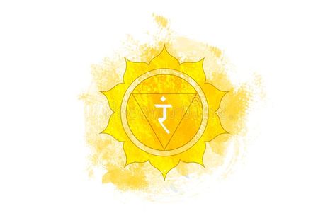 Chakra Logo, Solar Plexus Chakra Healing, Power Ram, Yellow Mandala, Third Chakra, Element Signs, Chakra Mantra, Chakra Colors, Tarot Astrology