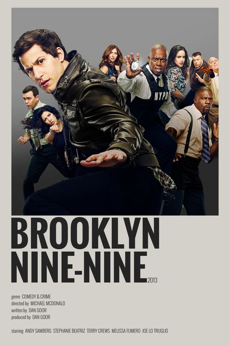 Brooklyn 99 Poster, Movie Character Posters, Iconic Movie Posters, Series Poster, Film Posters Minimalist, Terry Crews, Andy Samberg, Brooklyn 99, Film Anime